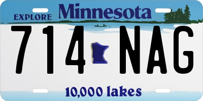 MN license plate 714NAG