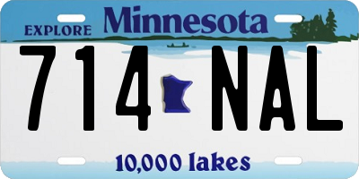 MN license plate 714NAL