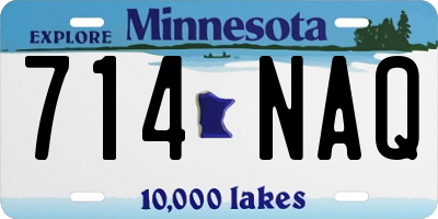 MN license plate 714NAQ