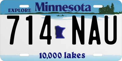 MN license plate 714NAU