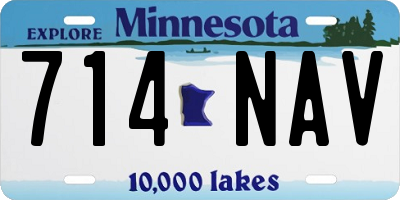 MN license plate 714NAV