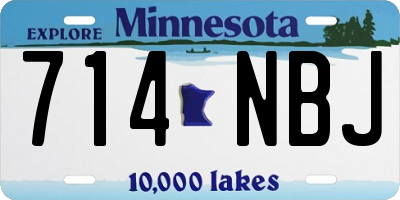 MN license plate 714NBJ