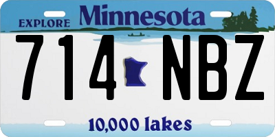 MN license plate 714NBZ