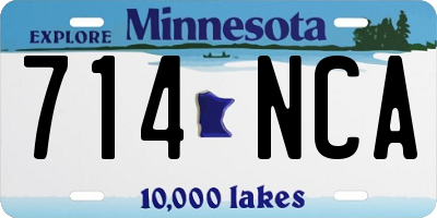 MN license plate 714NCA