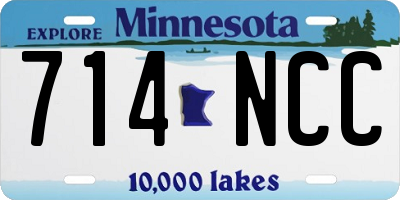 MN license plate 714NCC