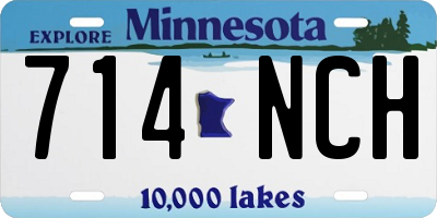 MN license plate 714NCH