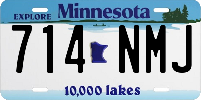 MN license plate 714NMJ