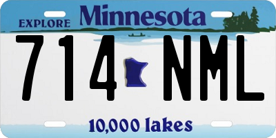 MN license plate 714NML