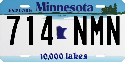 MN license plate 714NMN