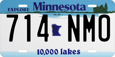 MN license plate 714NMO