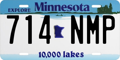 MN license plate 714NMP