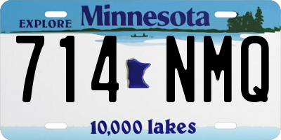 MN license plate 714NMQ