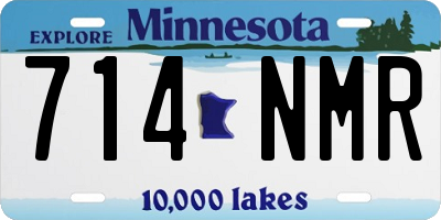 MN license plate 714NMR