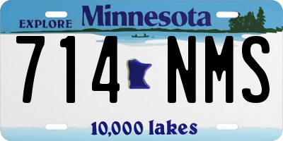 MN license plate 714NMS