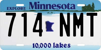 MN license plate 714NMT