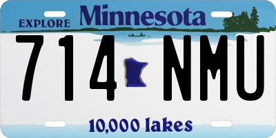 MN license plate 714NMU