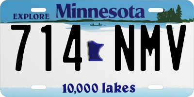 MN license plate 714NMV
