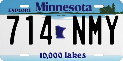 MN license plate 714NMY
