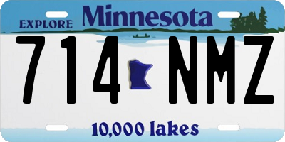 MN license plate 714NMZ