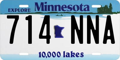 MN license plate 714NNA