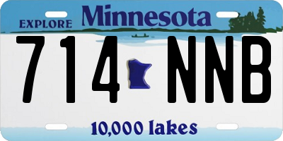 MN license plate 714NNB