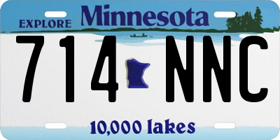 MN license plate 714NNC