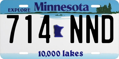 MN license plate 714NND
