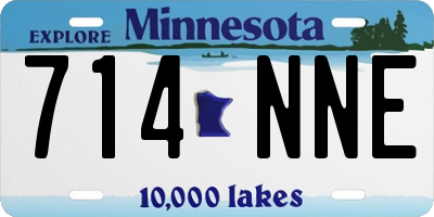 MN license plate 714NNE