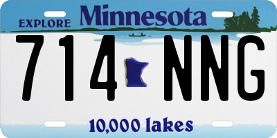 MN license plate 714NNG
