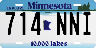 MN license plate 714NNI