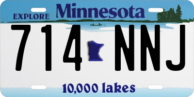 MN license plate 714NNJ