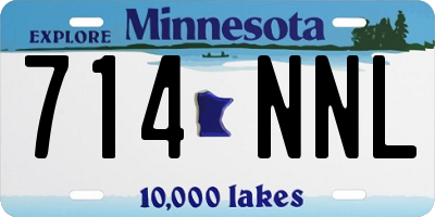 MN license plate 714NNL