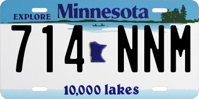 MN license plate 714NNM