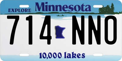 MN license plate 714NNO