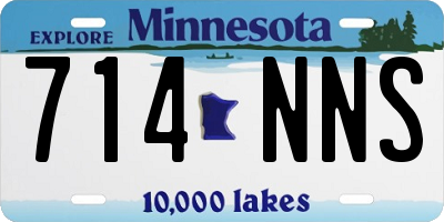 MN license plate 714NNS