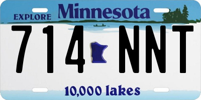 MN license plate 714NNT