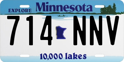 MN license plate 714NNV