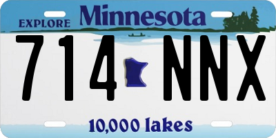 MN license plate 714NNX