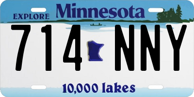 MN license plate 714NNY