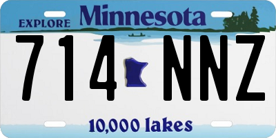 MN license plate 714NNZ