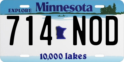 MN license plate 714NOD