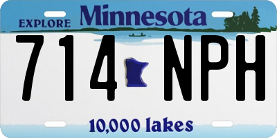 MN license plate 714NPH