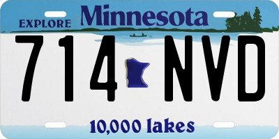 MN license plate 714NVD