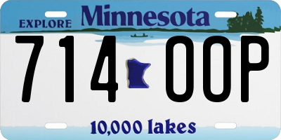 MN license plate 714OOP