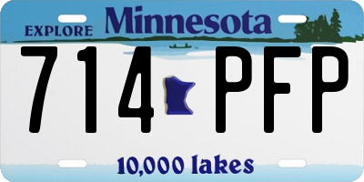 MN license plate 714PFP