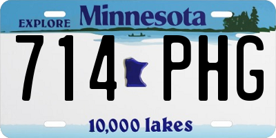 MN license plate 714PHG