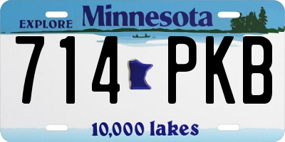 MN license plate 714PKB