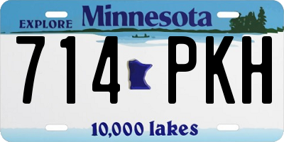 MN license plate 714PKH