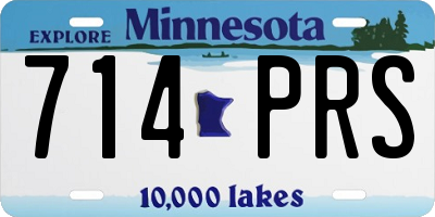 MN license plate 714PRS