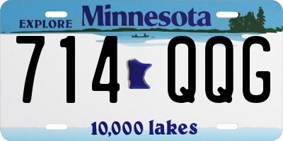 MN license plate 714QQG